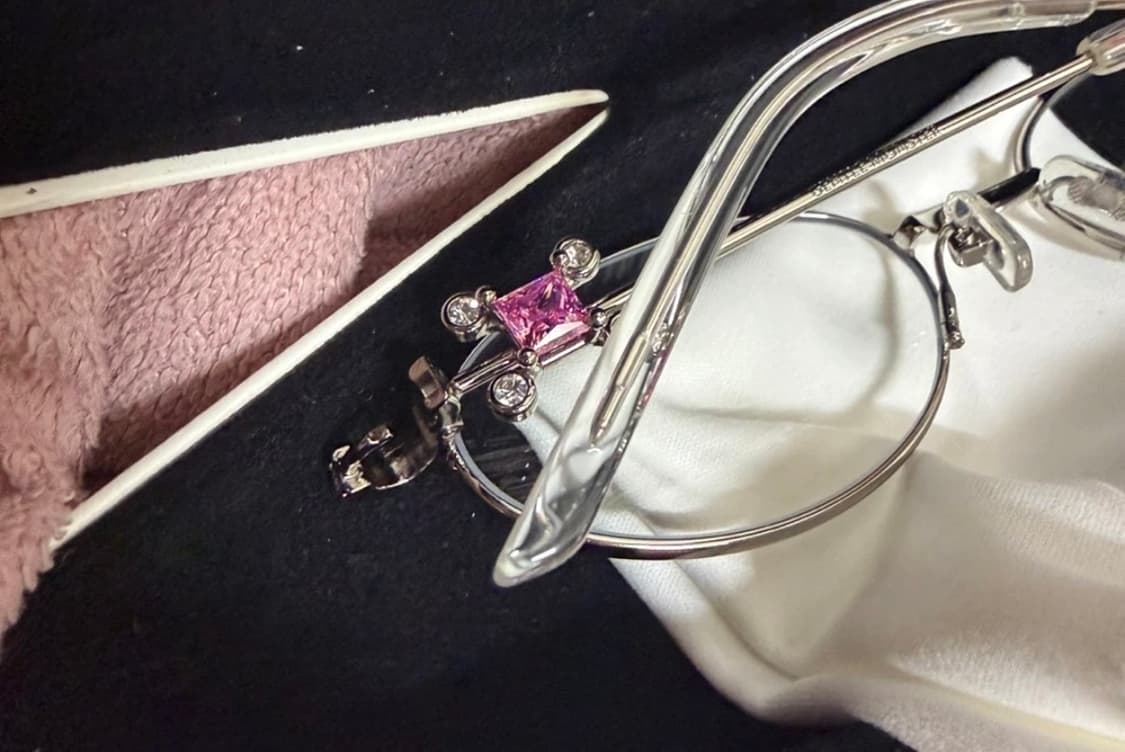 제니 젠틀몬스터 온링 02 실버 클리어 큐빅 안경 선글라스 상품이미지3