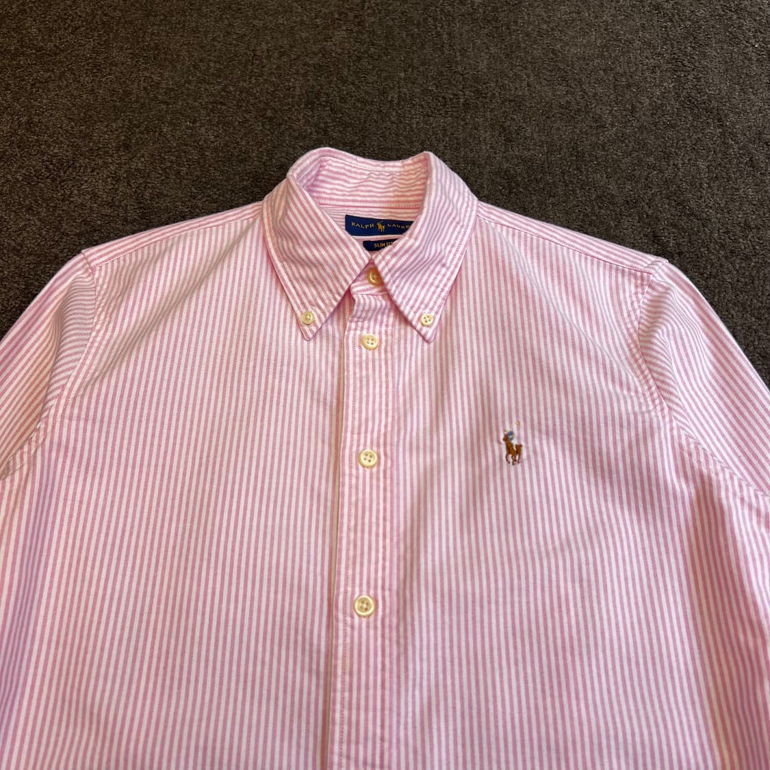 랄프로렌 핑크 스트라이프 셔츠 상품이미지3