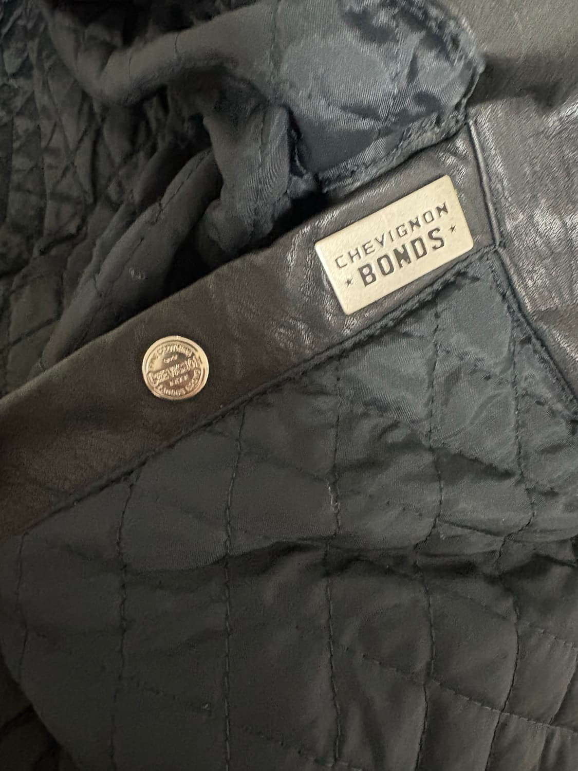 80s-90s vintage leather bomber jacket 상품이미지8