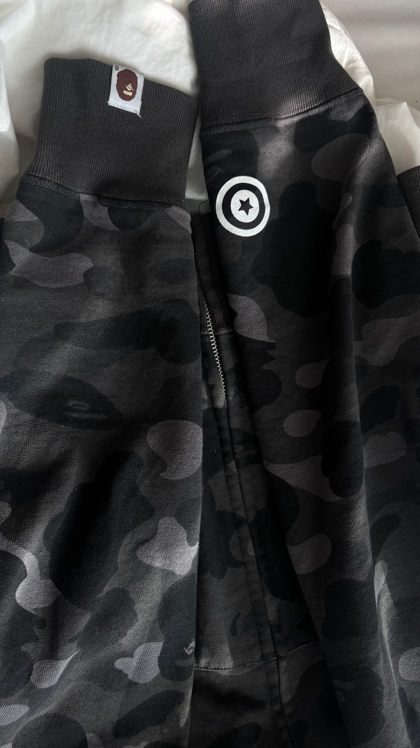 베이프 흑계 후드집업 s 상품이미지7