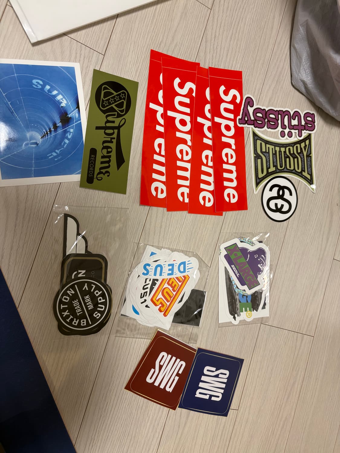 슈프림 리유저블 백 & 스티커 일괄~ 상품이미지2