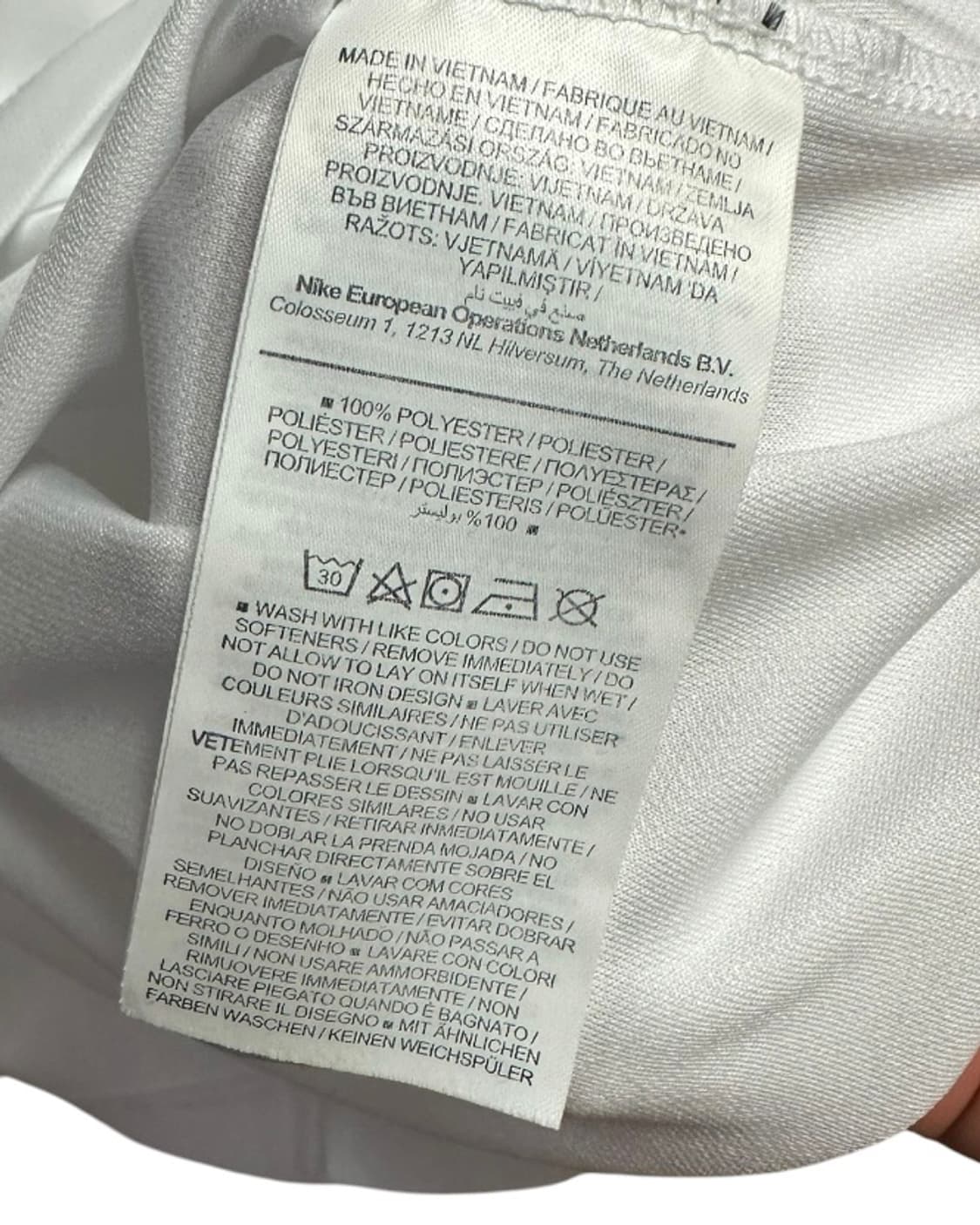 나이키골프 드라이핏 빅토리 폴로 티셔츠 화이트 M size 상품이미지7