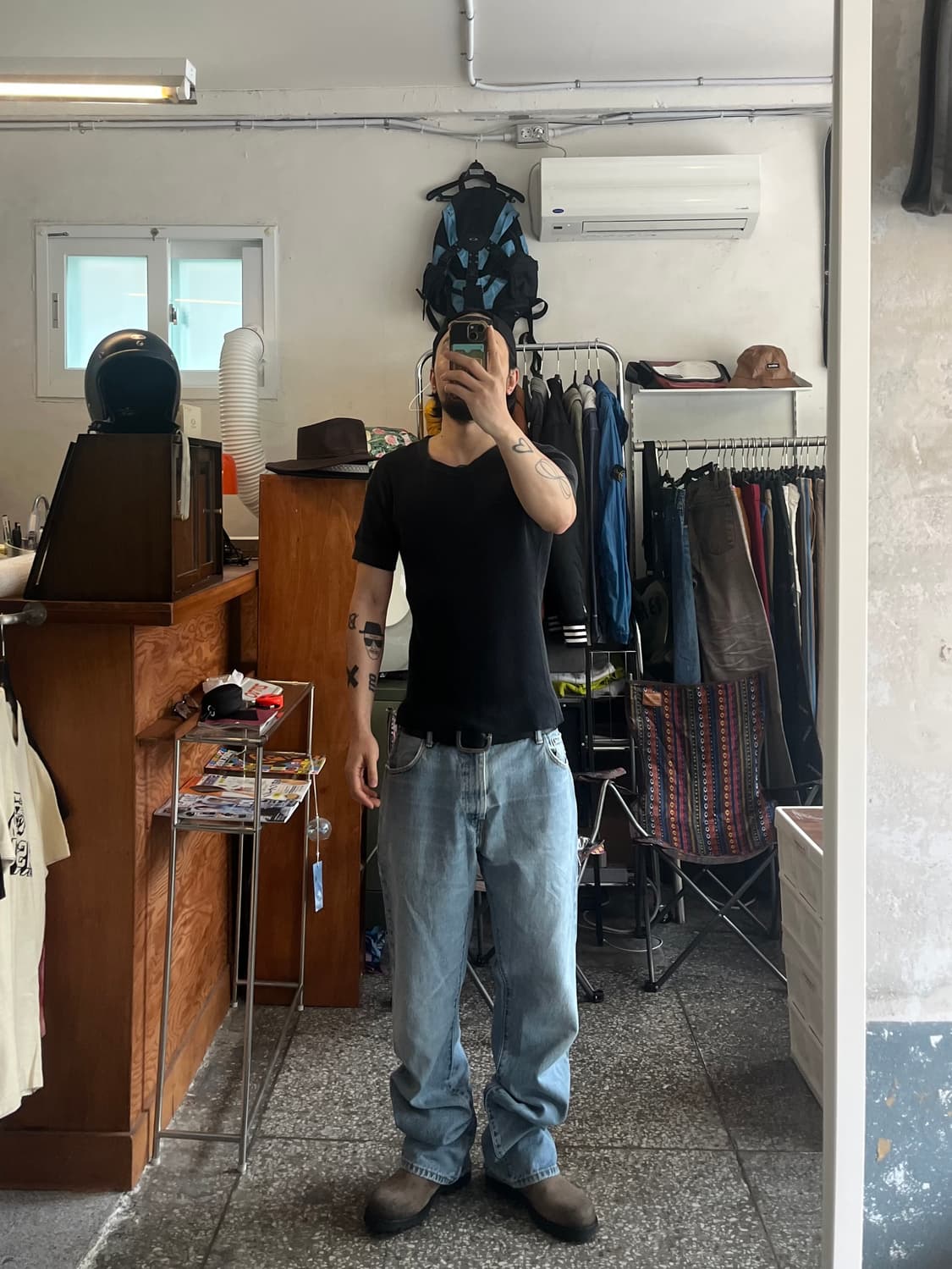 리얼맥코이 와플 반팔티셔츠 상품이미지2
