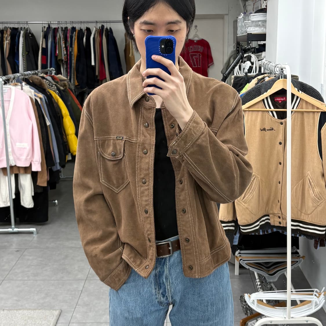 디젤 양면 스웨이드 자켓 상품이미지3