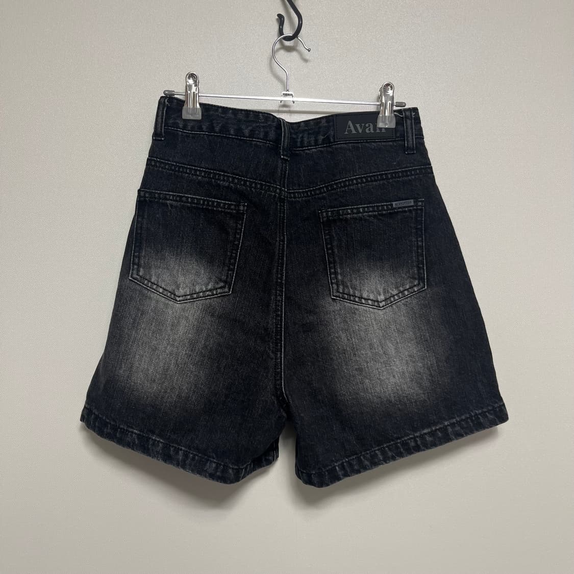 Avan 어반드레스 블랙 데님 반바지 S 상품이미지8
