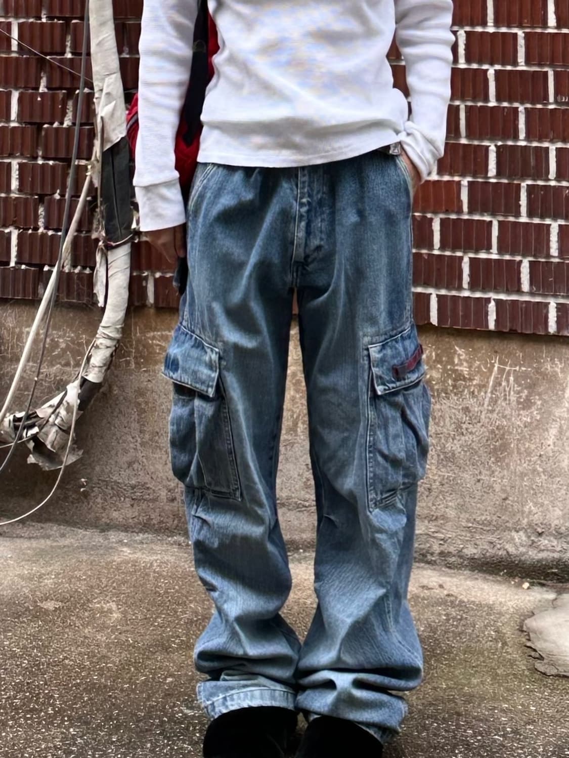 폴로 스포츠 바막 폴로 외플티 폴로 카고 데님팬츠 코디세트 상품이미지8