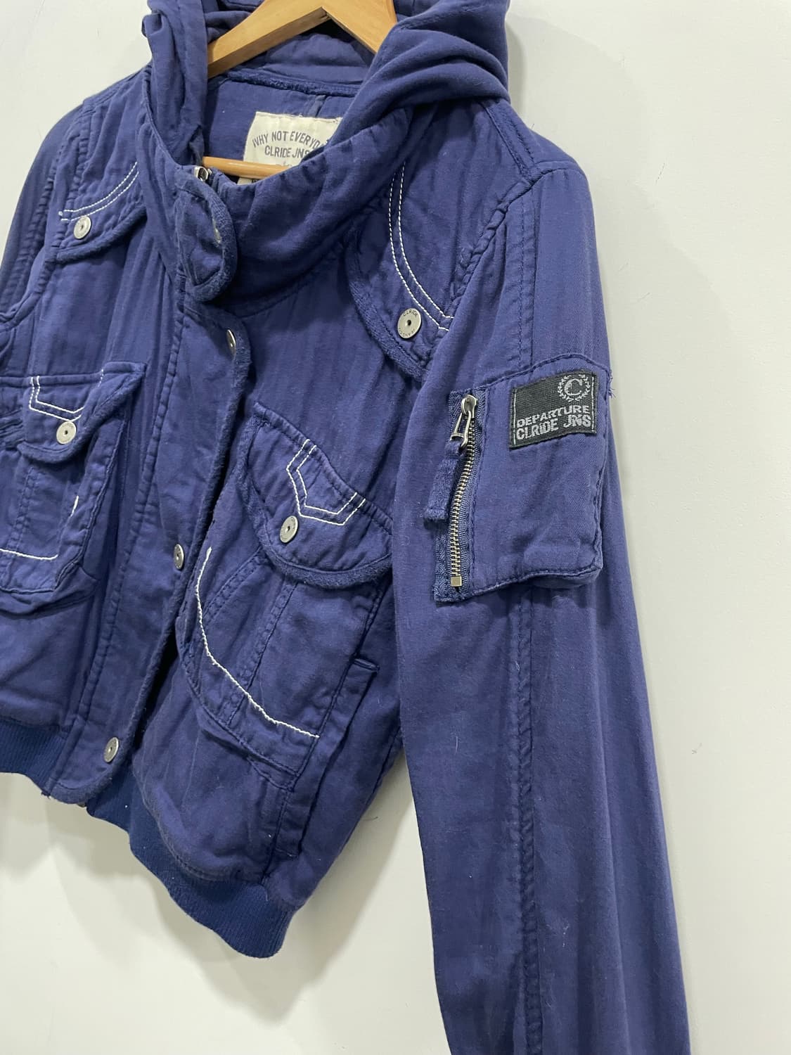 Y2K 포켓 크롭 후드 봄버자켓 상품이미지7