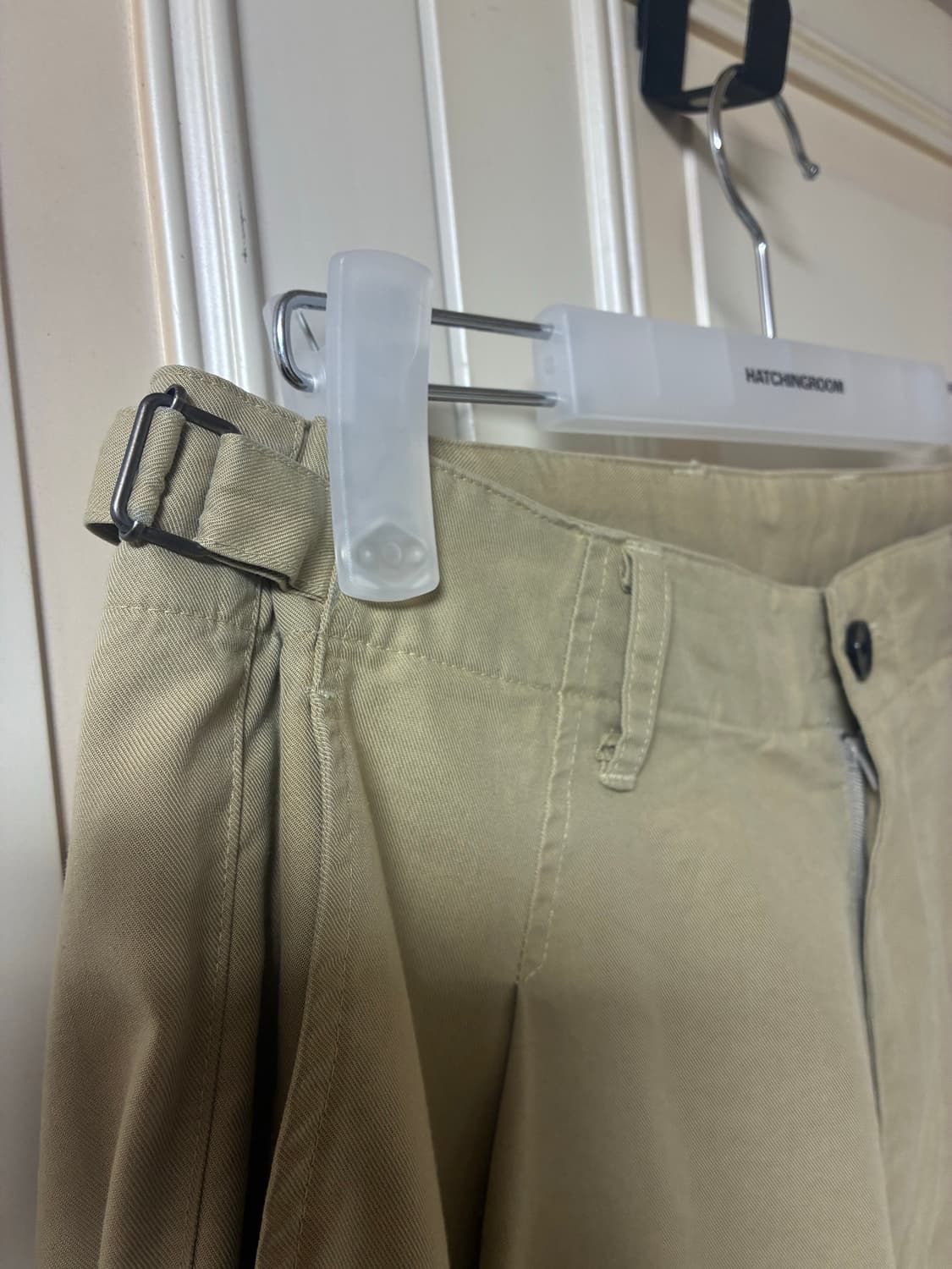 해칭룸 베이지 코튼 팬츠 상품이미지4