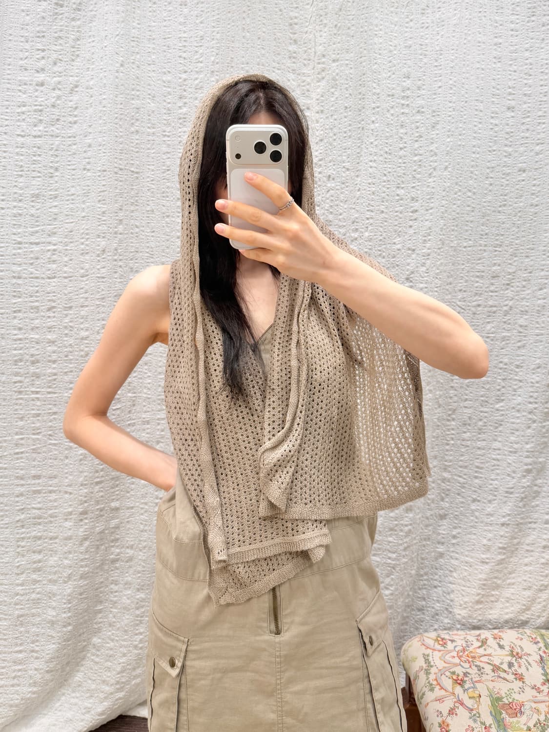 summer net cape cardigan 상품이미지1