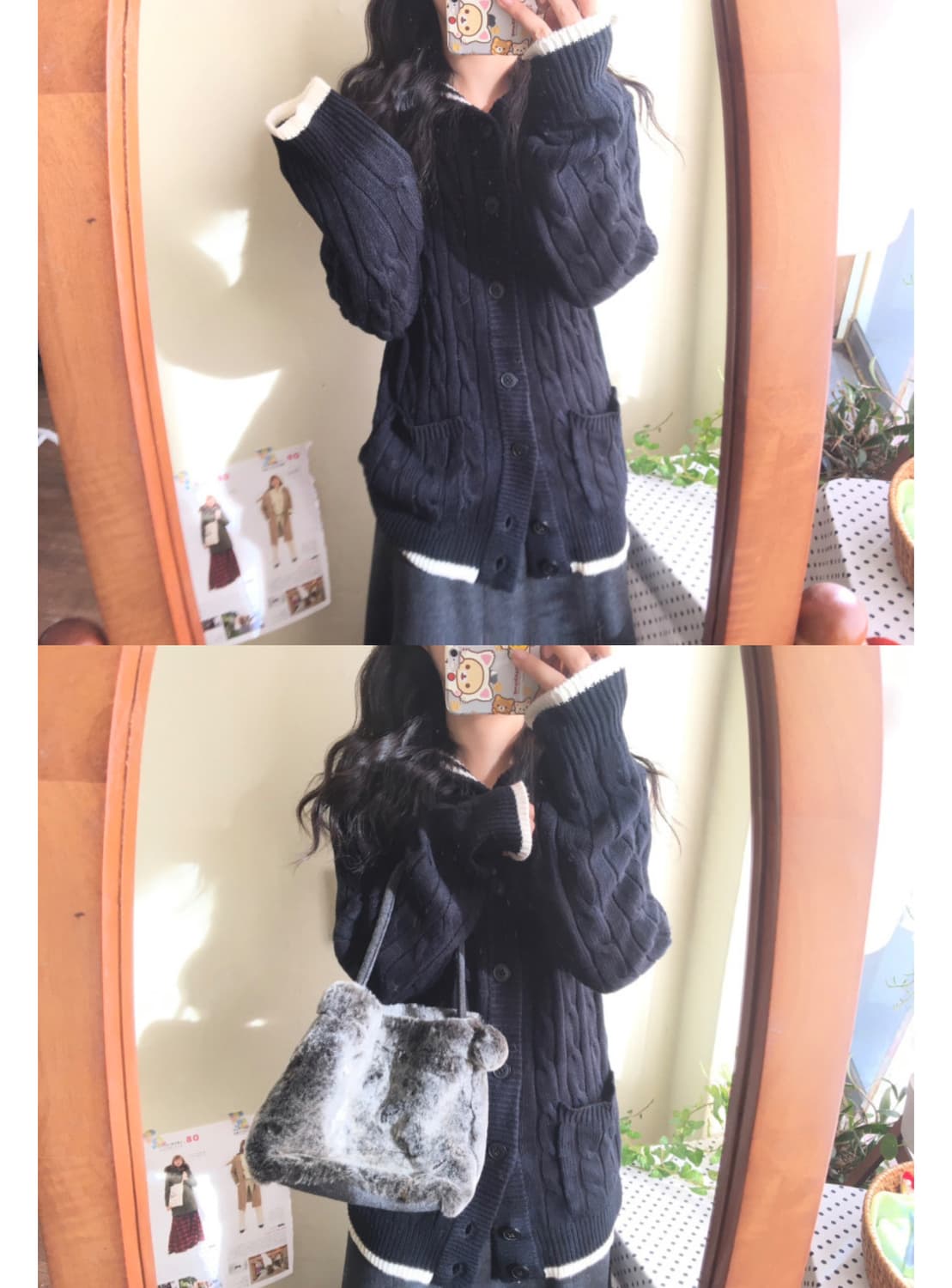 마루빈티지 블랙니트 후디 black knit hoody 상품이미지2