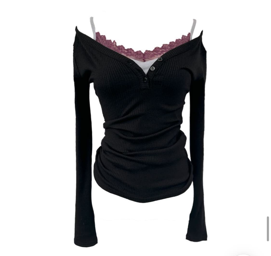 스큅 skuib kaya button long slim T 상품이미지4