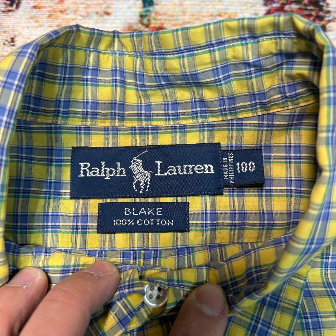 [2XL] 90s 폴로 랄프로렌 체크셔츠 상품이미지2