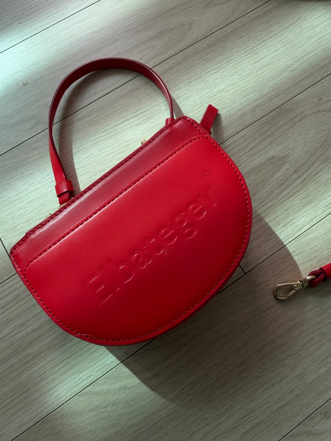 엘바테게브 레드 토트백 숄더백 상품이미지4