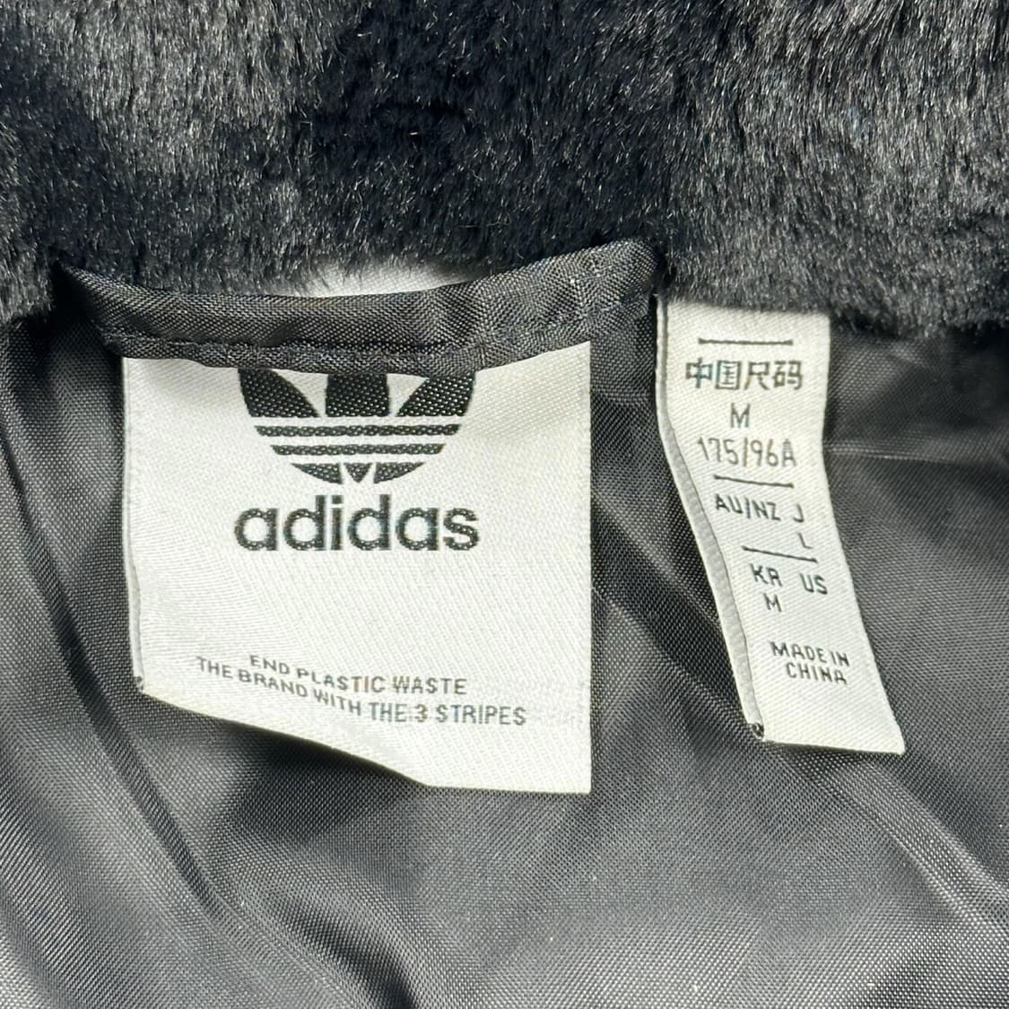 아디다스 빅 트레포일 블랙 퍼트랙 자켓 (M) 상품이미지7