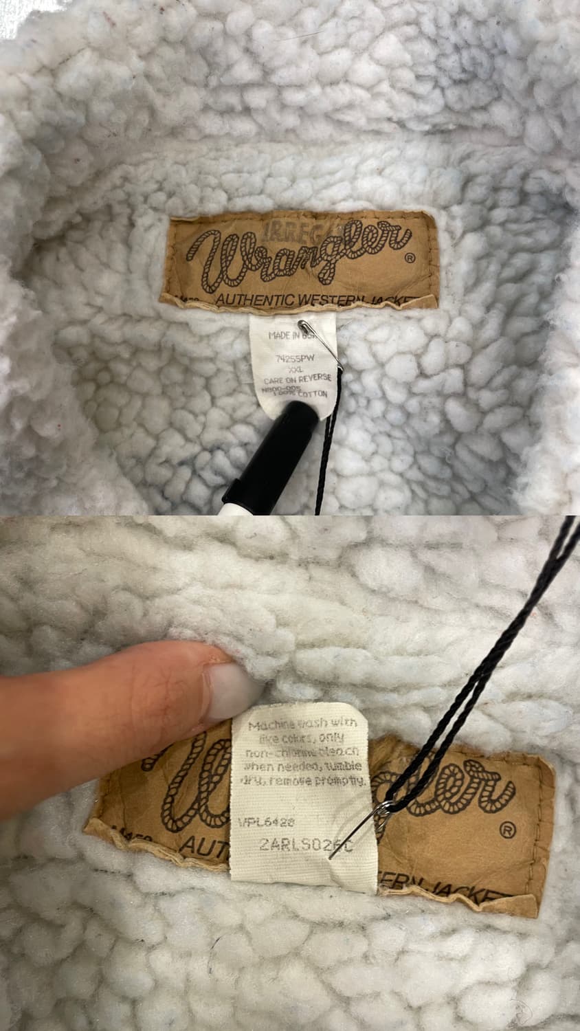 (2XL) 80~90s USA Wrangler 랭글러 쉐르파 자켓 상품이미지10