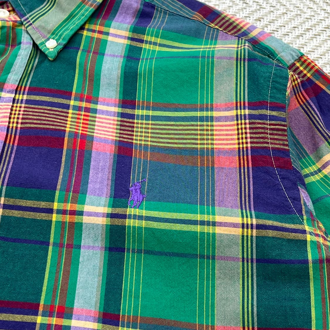 폴로랄프로렌 체크 하프 셔츠 r3460 상품이미지4