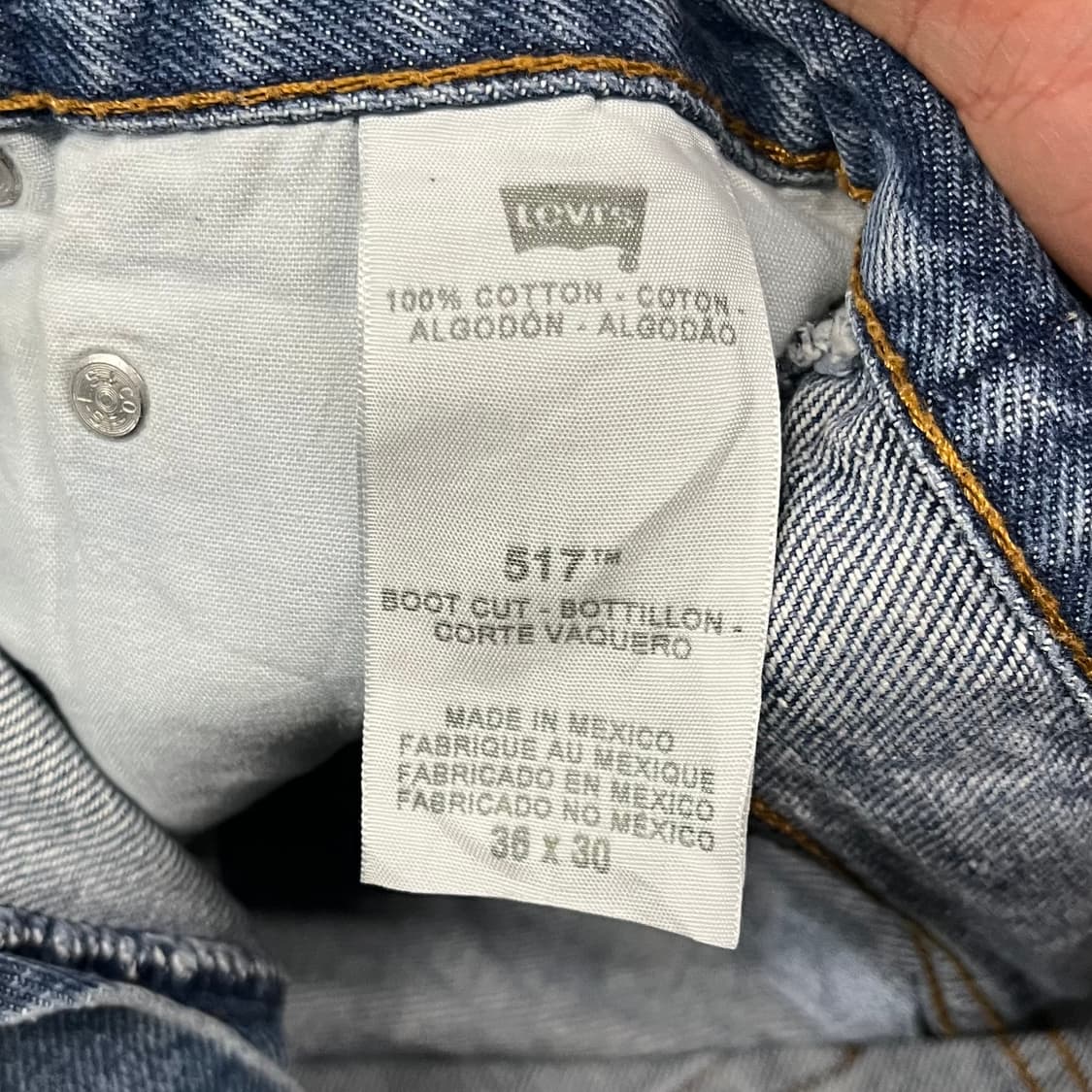 리바이스517 데님 부츠컷 (36“) 상품이미지5