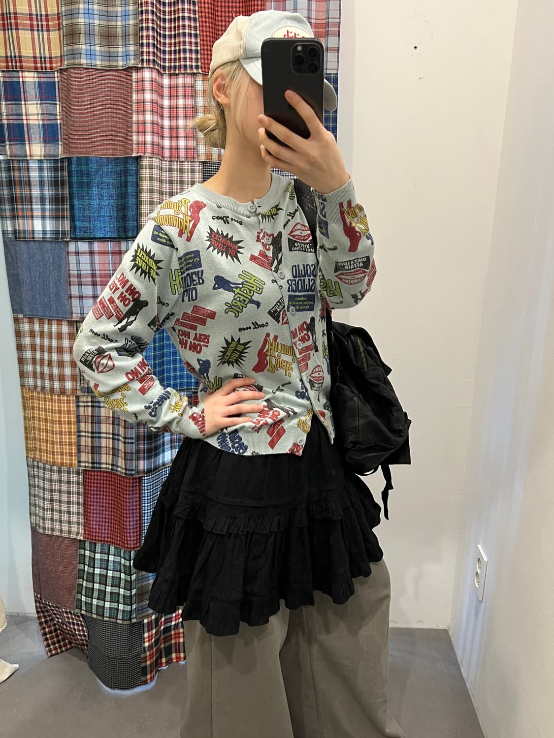 히스테릭 글래머 걸 프린트 가디건 상품이미지3