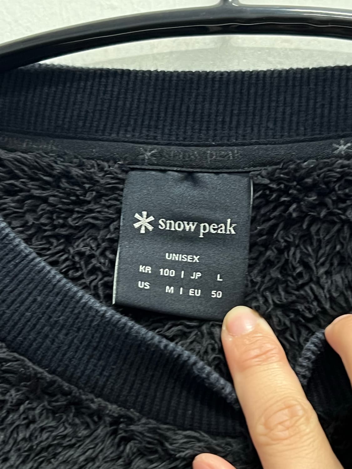 스노우피크 셰르파 맨투맨 블랙 상품이미지4