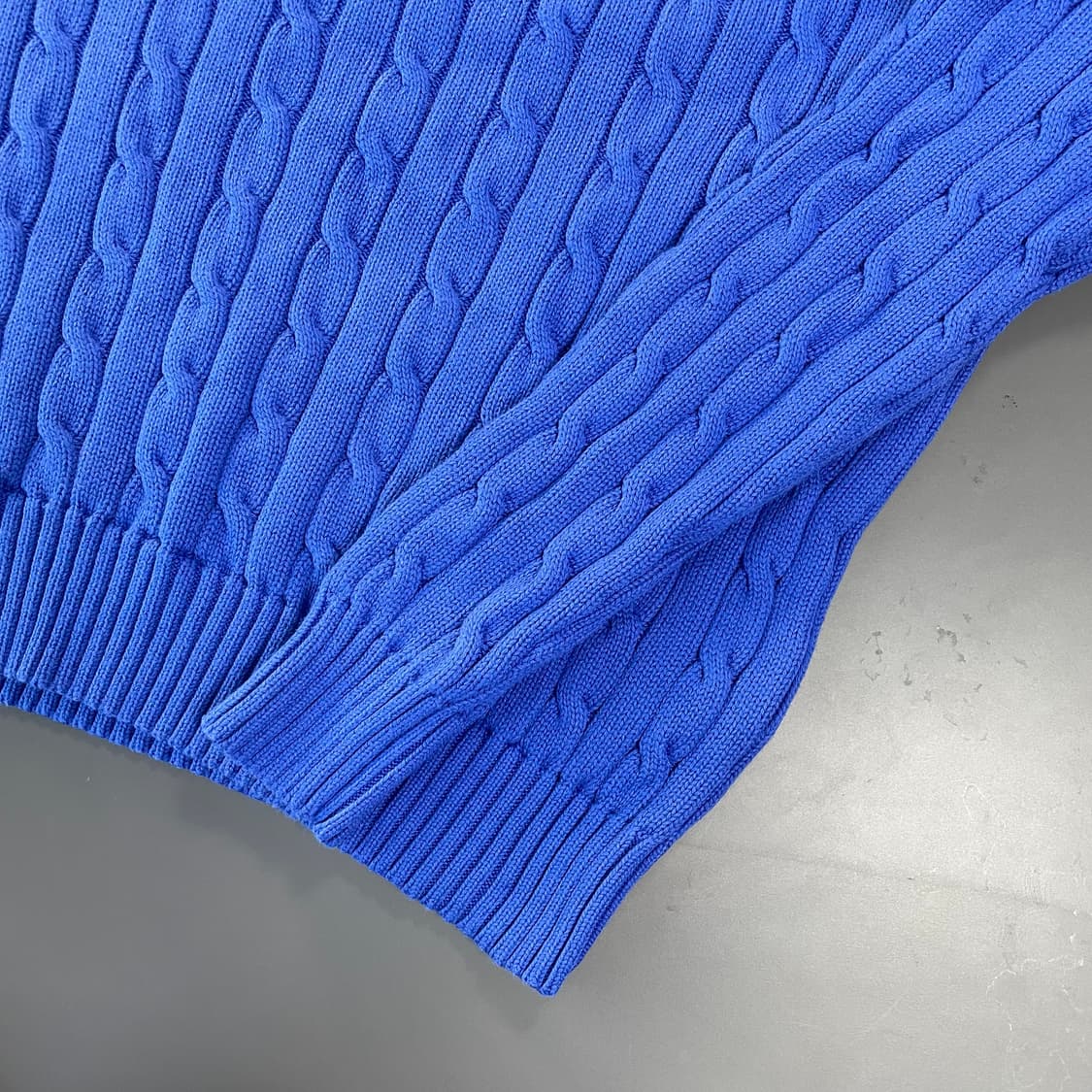 [M] 폴로 랄프로렌 코튼 꽈배기 케이블 니트 QR인증 상품이미지3