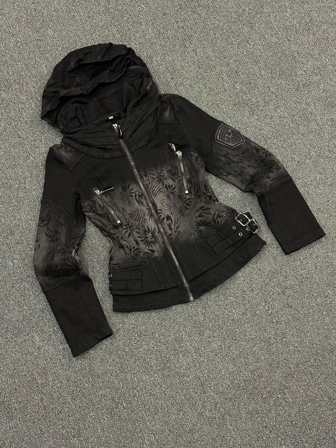 S)Japanese vintage 패턴 여성 후드집업 자켓 상품이미지3