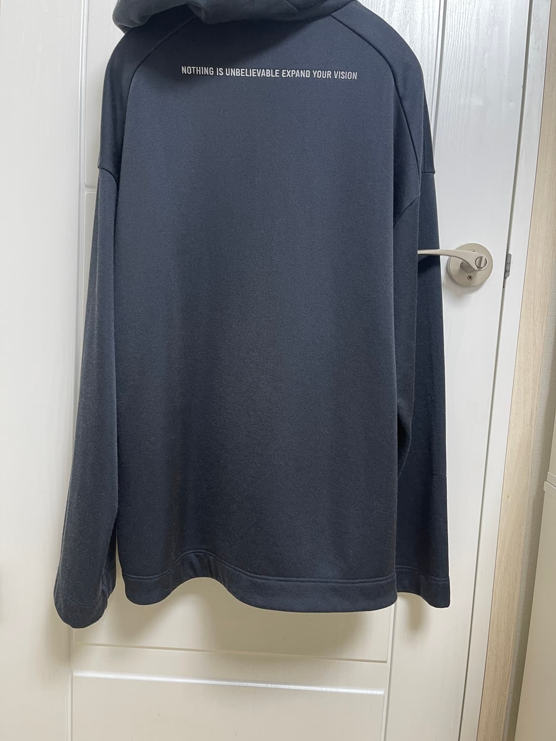 준지 오버핏 후드티 레터링 스트릿갬성M(105-110) 상품이미지3