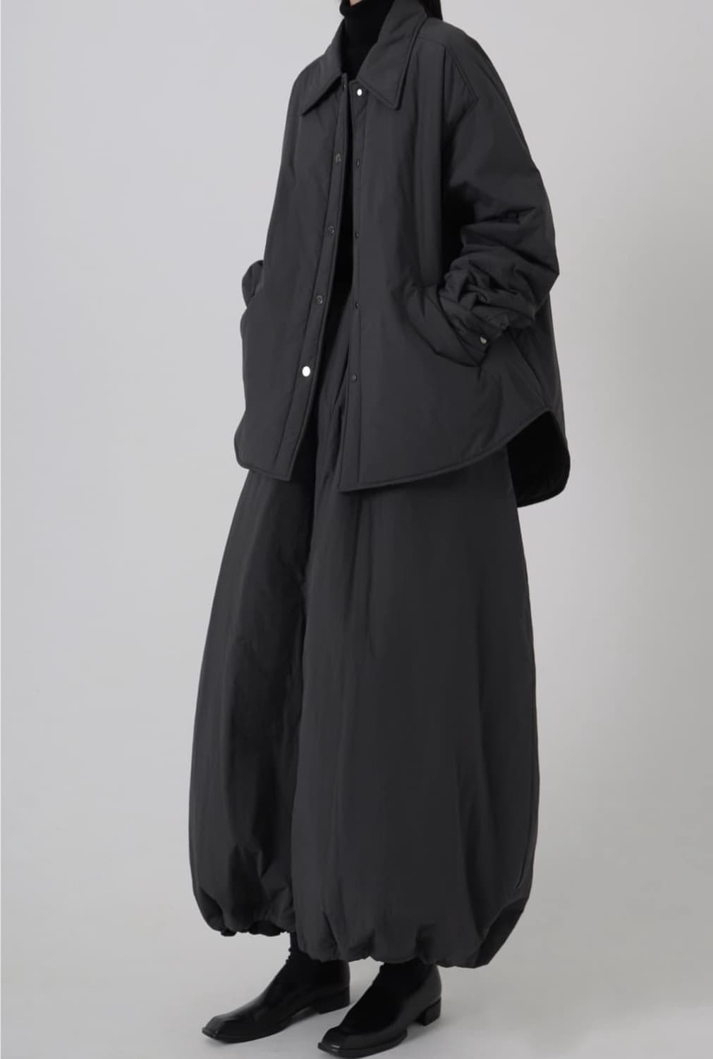 트리밍버드 패디드 자켓 차콜 상품이미지1