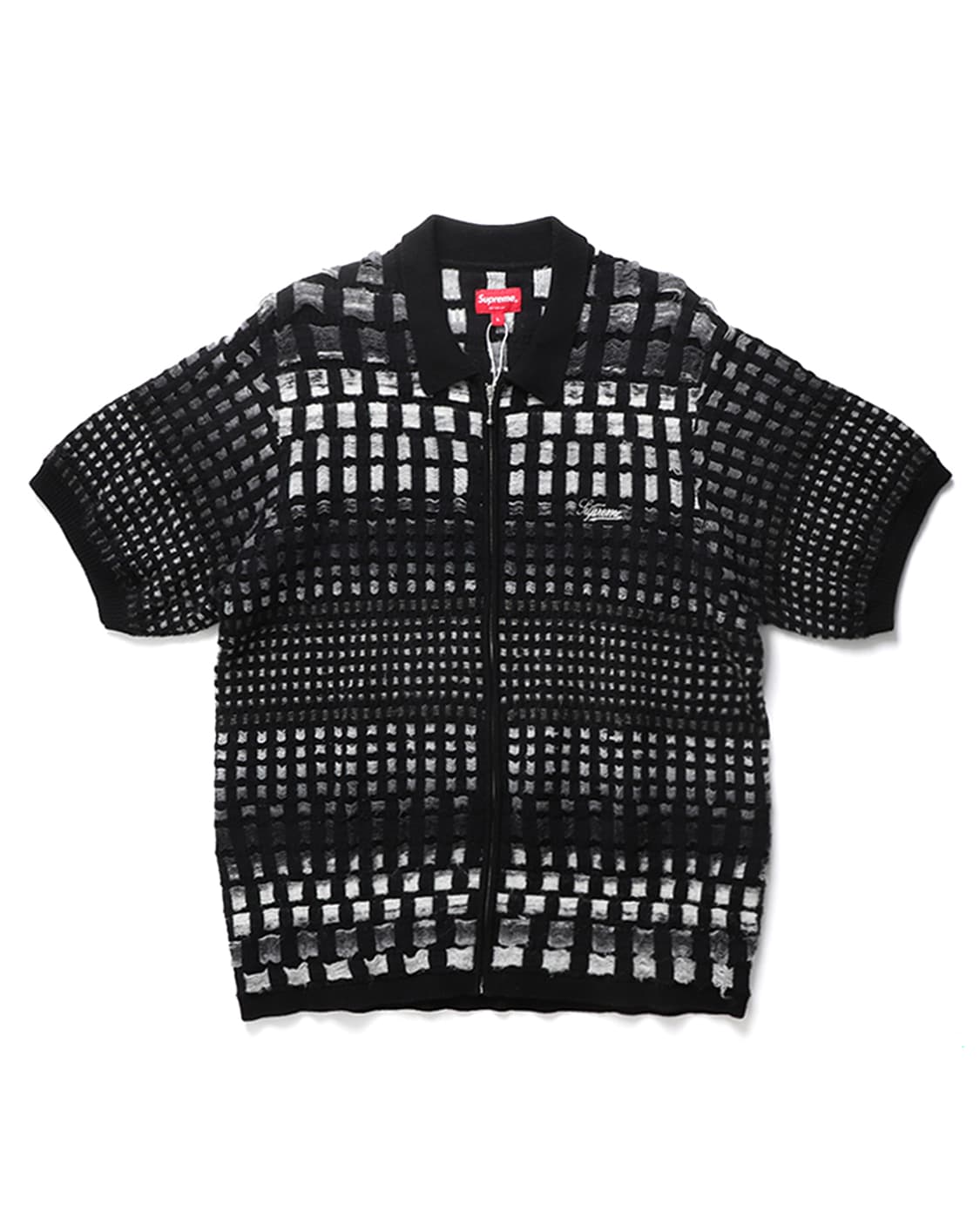 슈프림 Supreme Gradient Grid Zip Up Polo 상품이미지1
