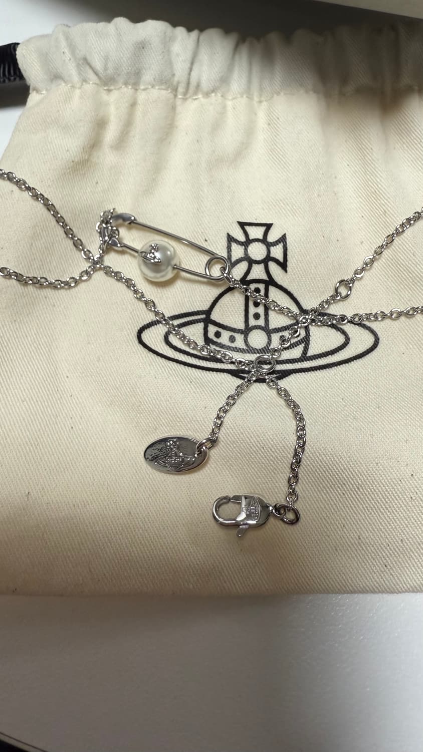 비비안웨스트우드 클립진주 목걸이 상품이미지4