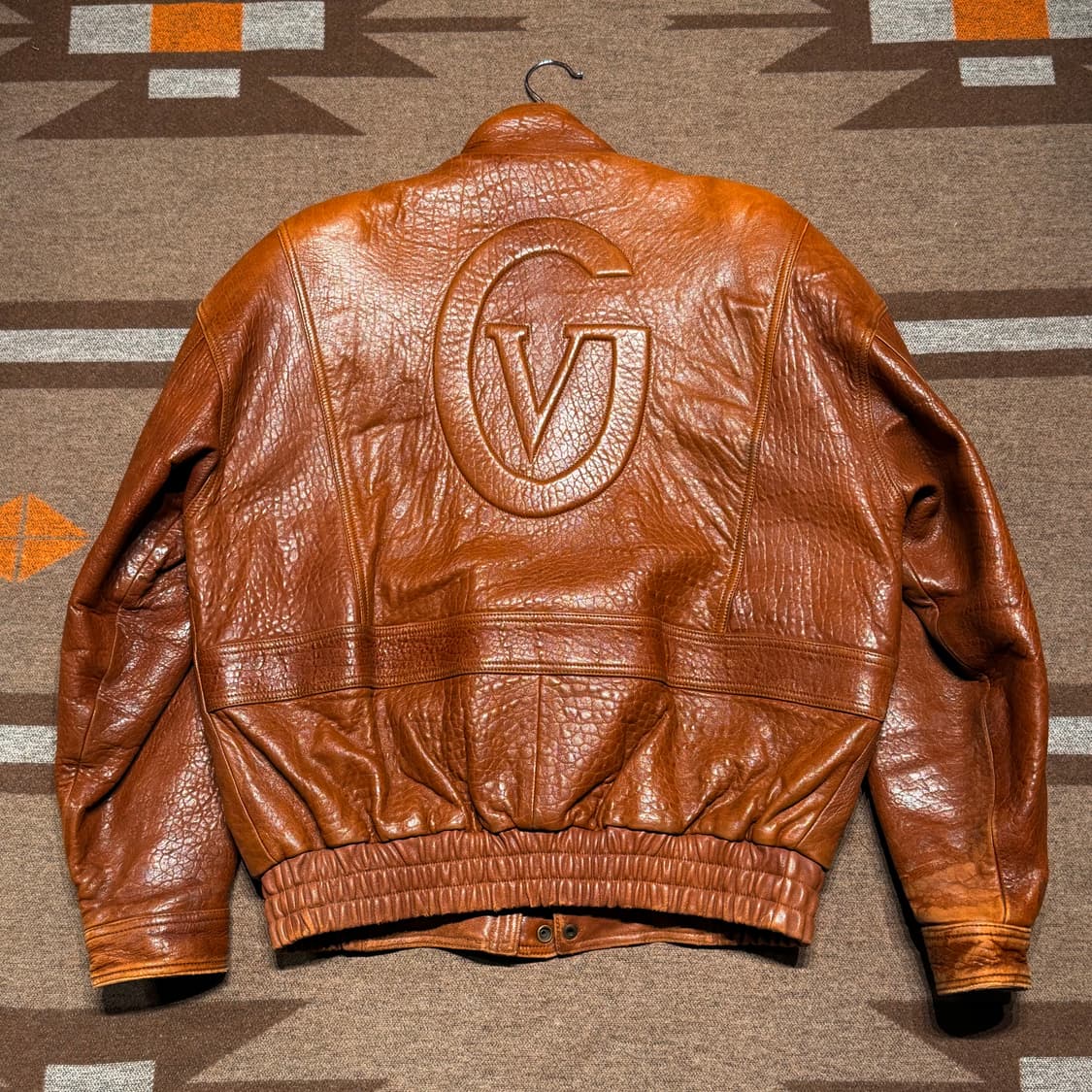발렌티노 90s 램스킨 봄버 자켓 L 양가죽 상품이미지1