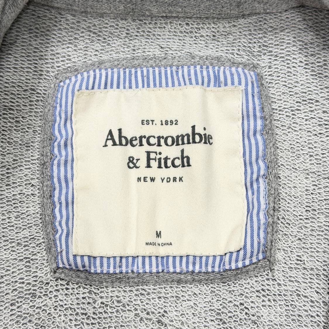 아베크롬비 빈티지 Y2K 스펠로고 후드집업 자켓 그레이 M 상품이미지4