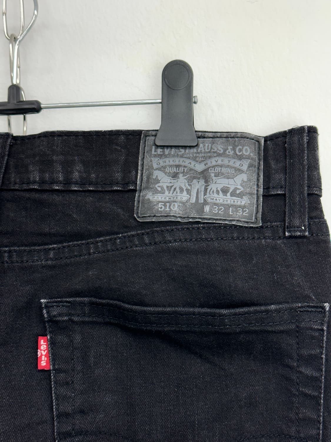 Levi’s 510 Slim Fit Black Denim Jeans 상품이미지6