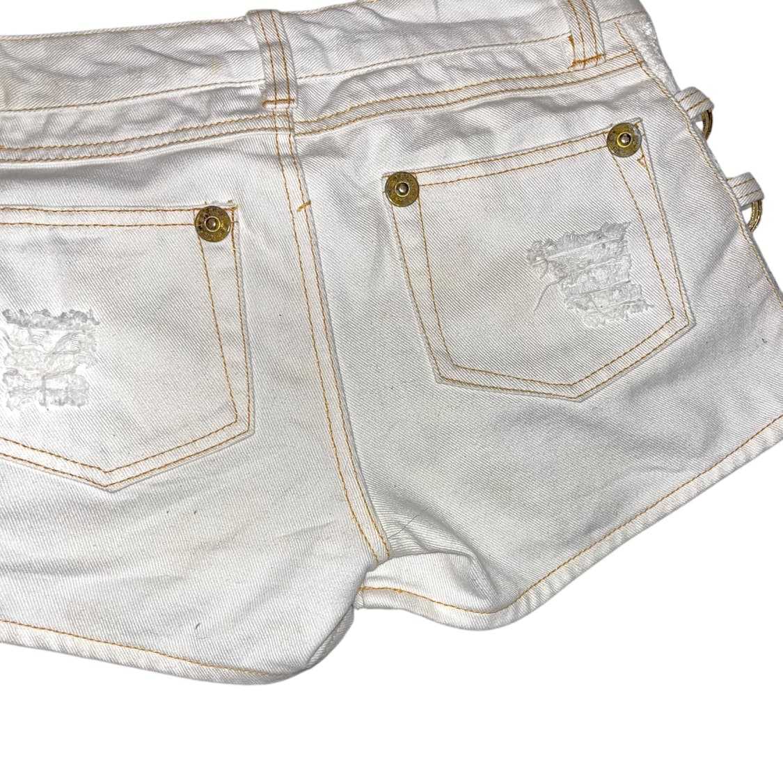 화이트 사이드레이스 링 숏팬츠 갸루y2k 상품이미지4