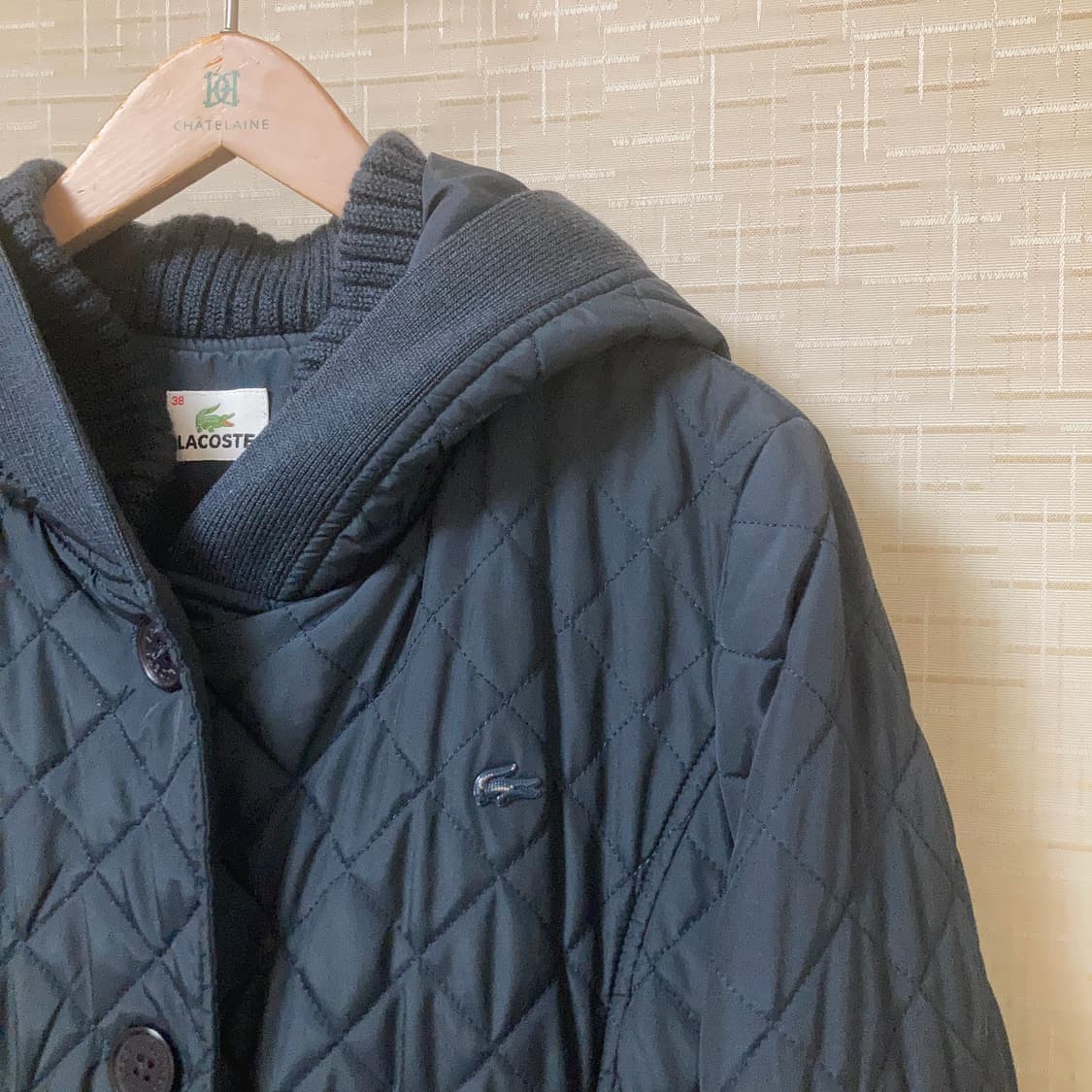 라코스테 퀼팅 후드 자켓 상품이미지2