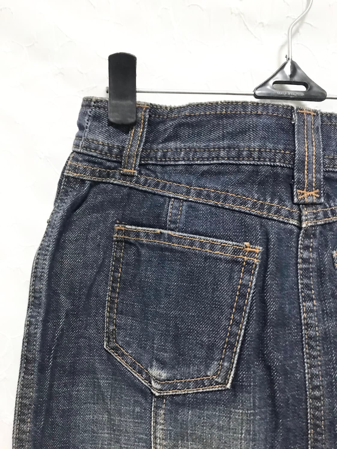 빈티지 르네상스 페어리 레이스 절개 데님 미디 스커트 상품이미지4