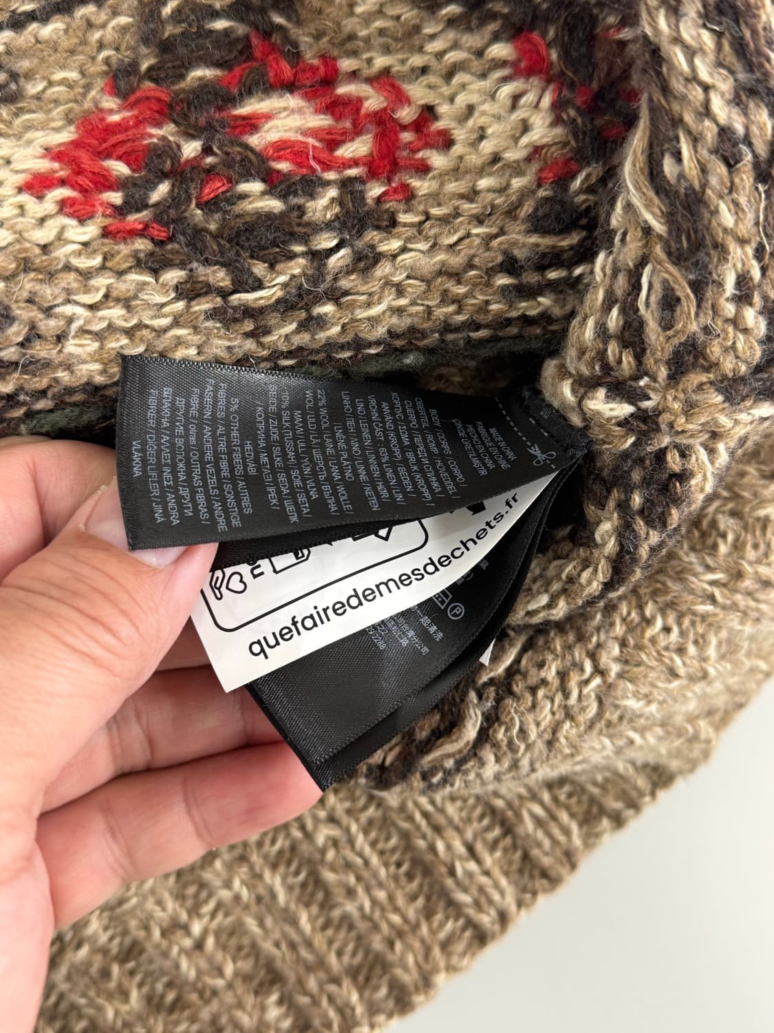 더블알엘 핸드니트 숄카라 가디건 / L 상품이미지4