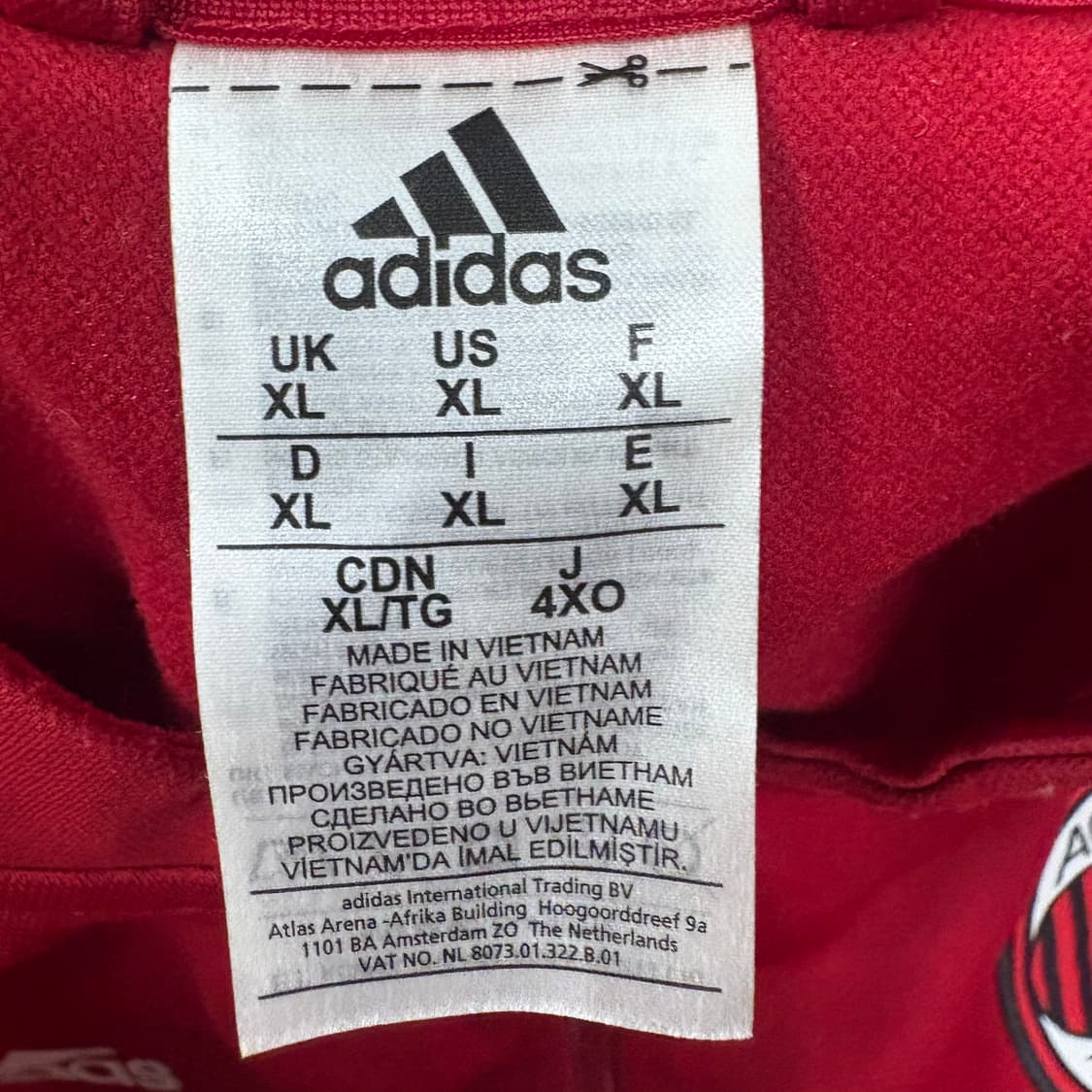 [정품/XL] 아디다스 AC밀란 트랙탑 져지 레드 b18 상품이미지5