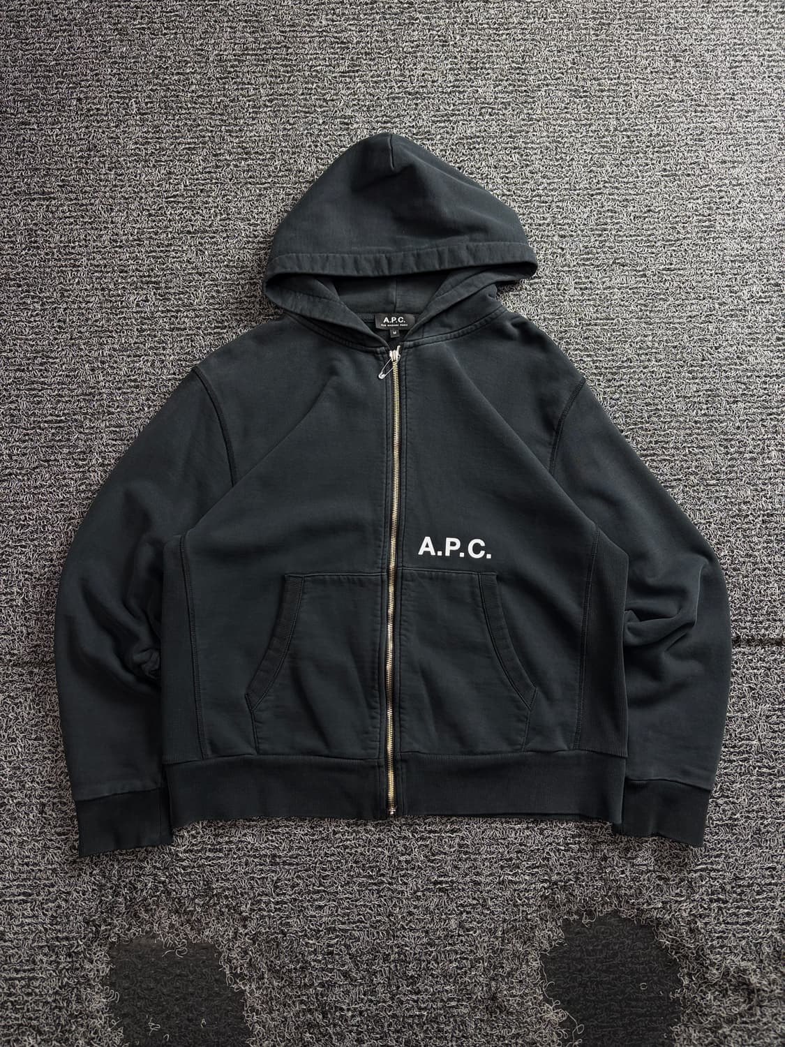 APC 아페쎄 시그니처 로고 미니멀 후디 집업 자켓 3972 상품이미지2