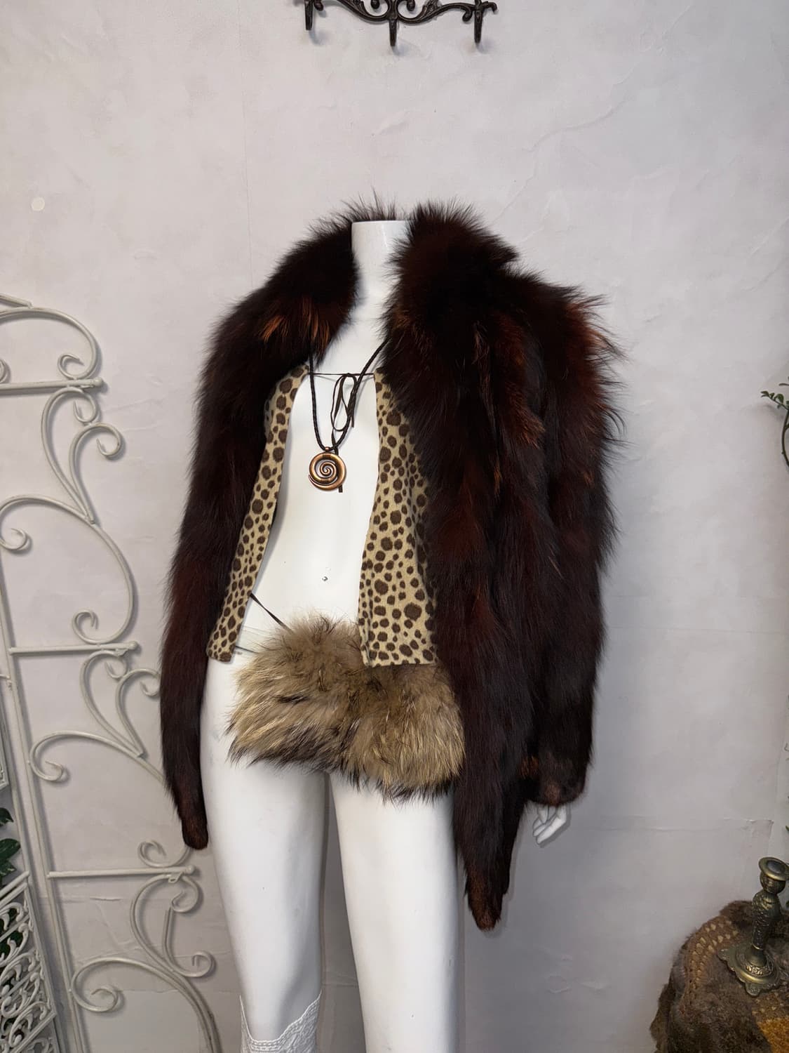 SAGA FOX mixed red brown fox fur jacket  상품이미지5