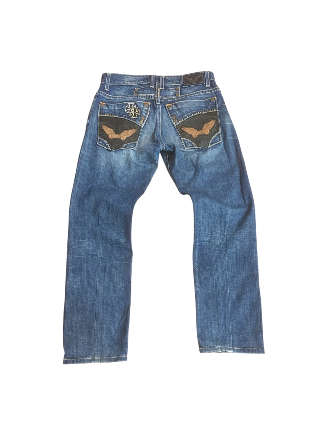 Robin's Jeans 더블 프론트 크로스 데님 팬츠 상품이미지1