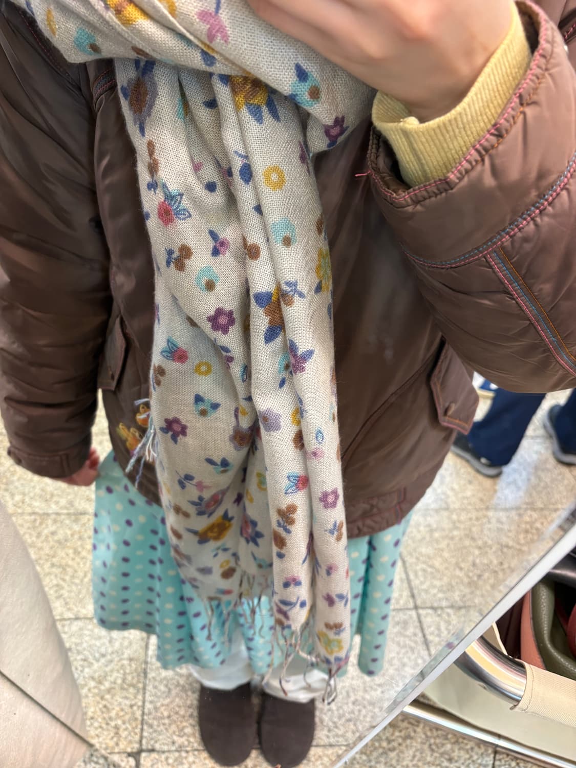 빈티지 플라워 패턴 머플러 / 스카프 상품이미지2