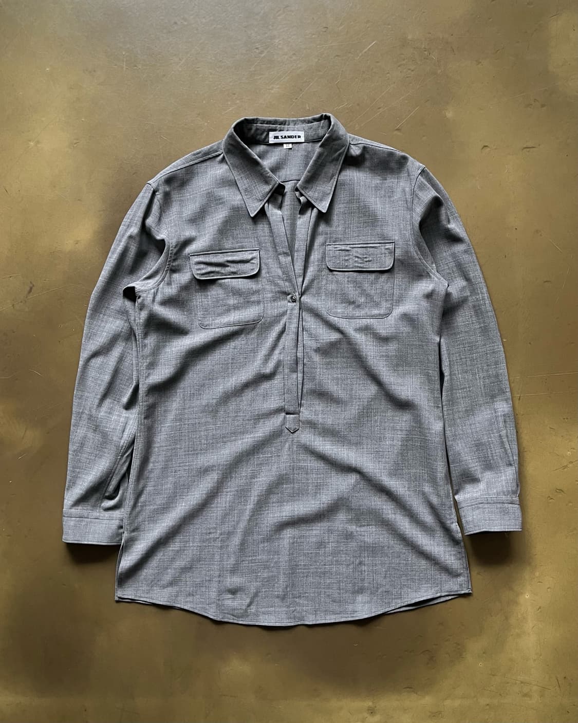 JIL SANDER Minimalism Gray Skipper Shirt 상품이미지3