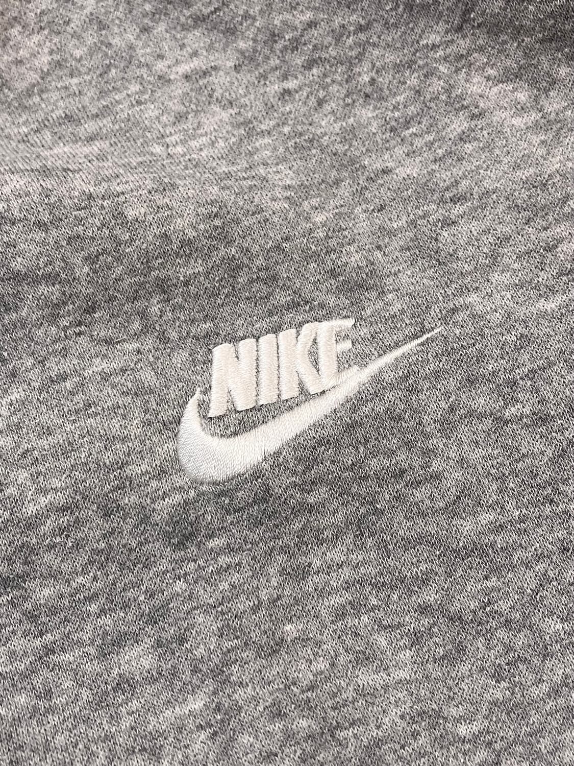 나이키 자수 로고 기모 후드티 그레이 L #csz3875  상품이미지4