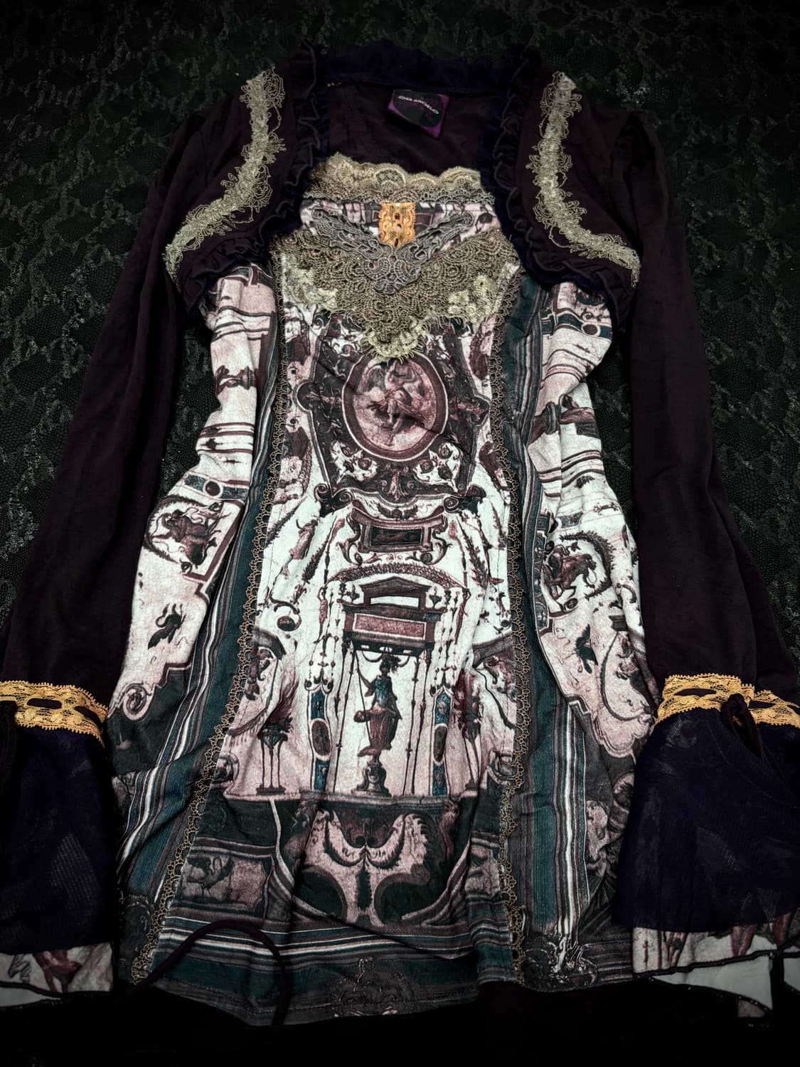 “Ozz On” Rare Full Print Design Purple L 상품이미지4
