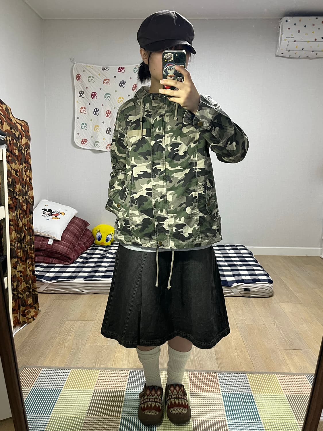 Colza 콜자 밀리터리 후드 야상 자켓 상품이미지1