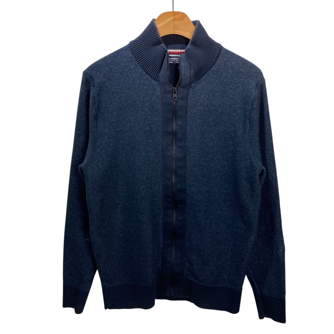 타미힐피거 네이비 보카시 니트집업 상품이미지2