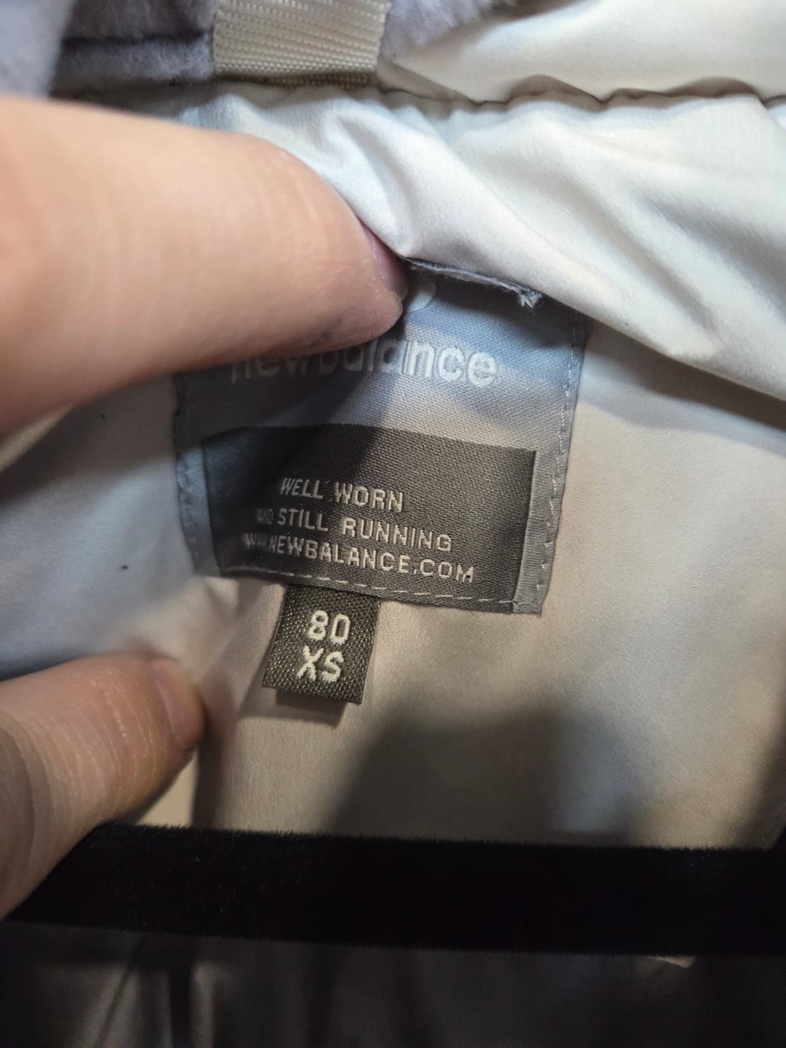 뉴발란스 코쿤핏 롱패딩 크림 xs 80 상품이미지3