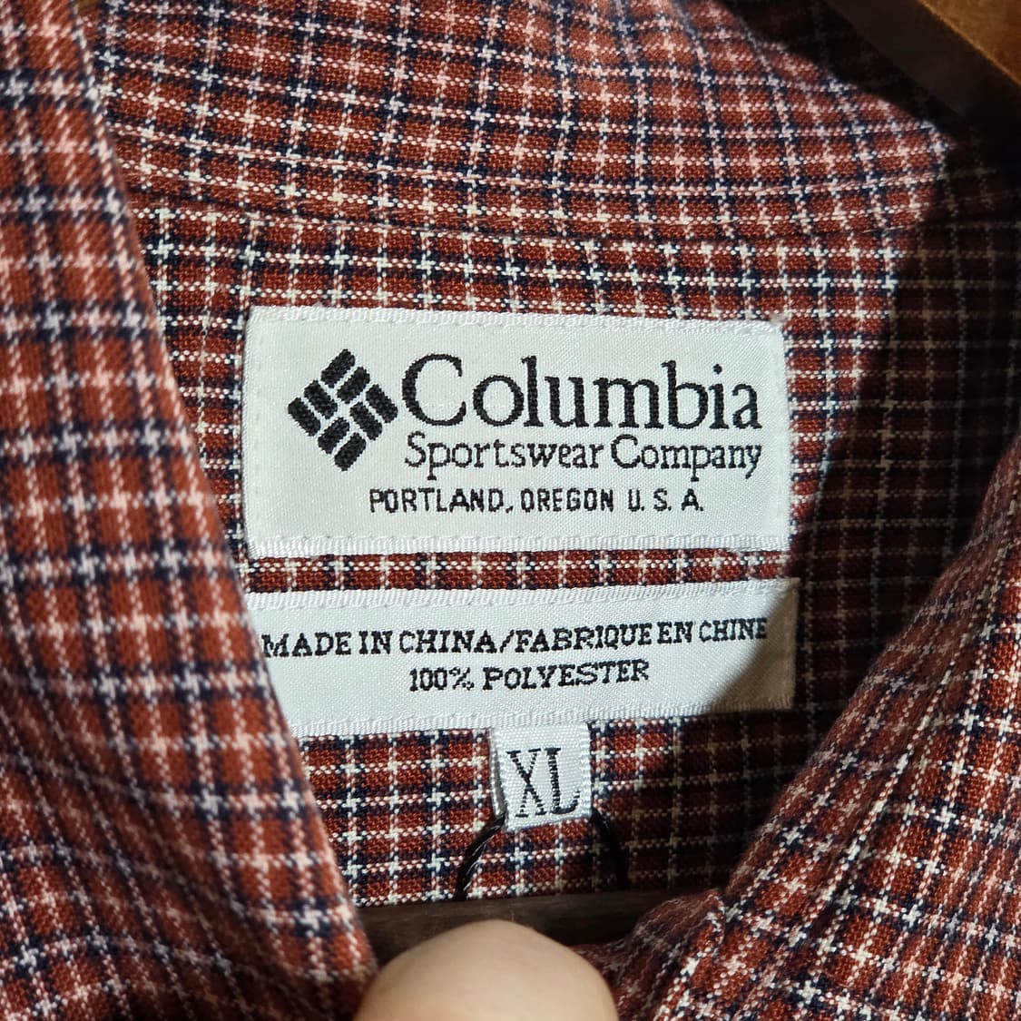 컬럼비아 레드 잔체크 아메카지 오버핏 셔츠 상품이미지8
