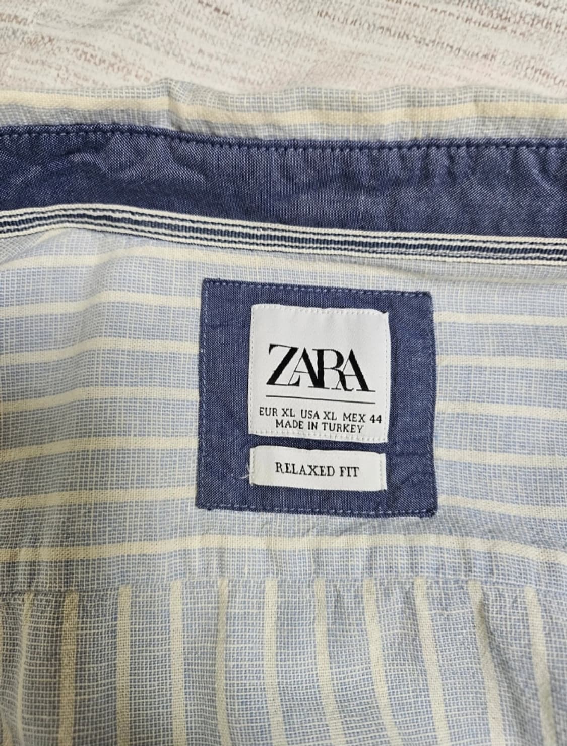 ZARA 스트라이프 셔츠 Relaxed Fit XL
 상품이미지4