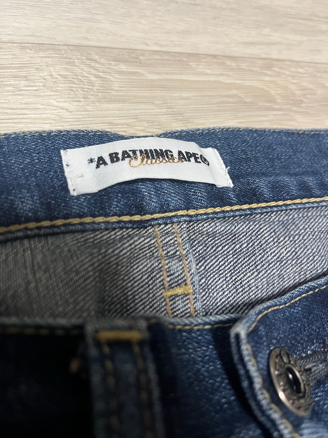 [M] 00s 베이프 OG 데님 중청 상품이미지5